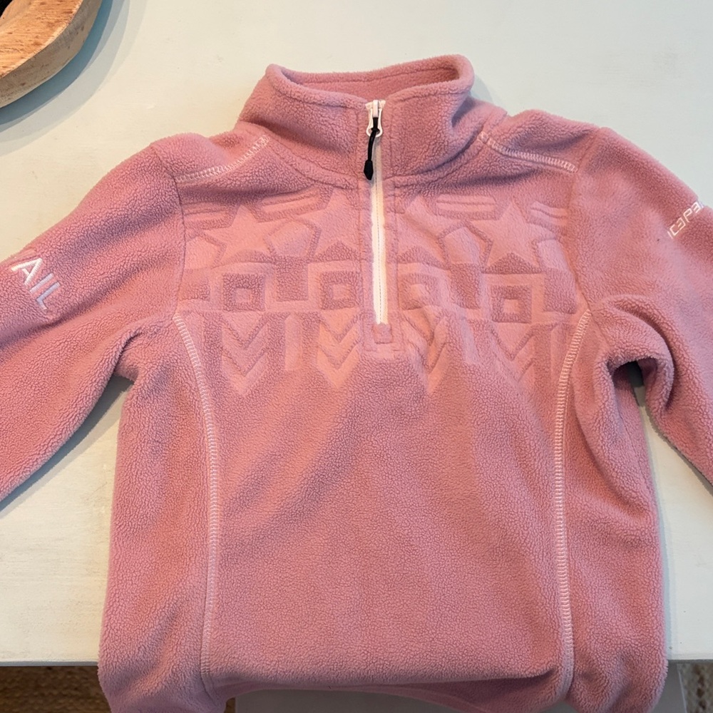 Kids Light Pink Fleece Hoodie